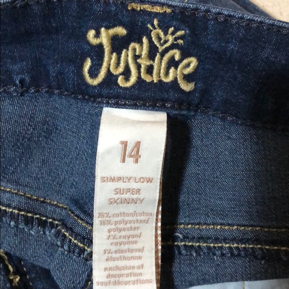 Like New Youth Girls Size 14 Jeans from Justice - Picture 3 of 7
